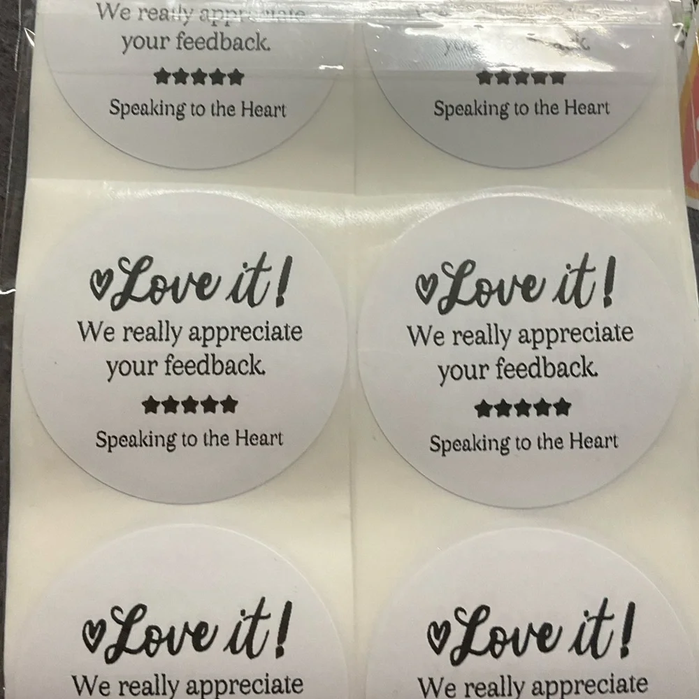 50 Poshmark Closet Thank You and Feedback Stickers
